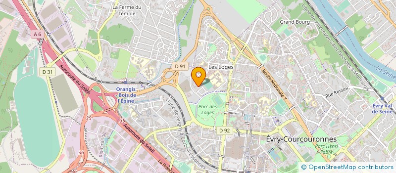 localisation de l'entreprise SUPEROUEST ET CIE à EVRY-COURCOURONNES