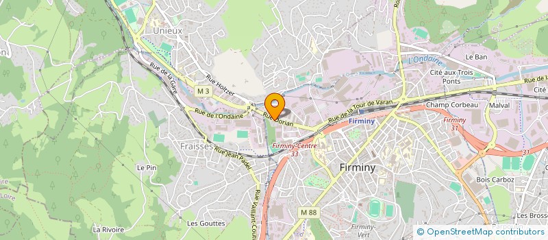 localisation de l'entreprise SUPERPOSE à FIRMINY