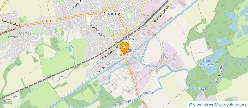 localisation de l'entreprise SUPERSOLS ET MURS à CHAUNY