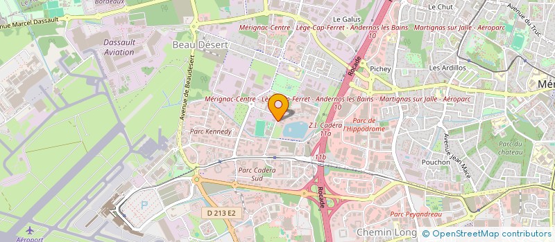localisation de l'entreprise SUPERTEK à BORDEAUX