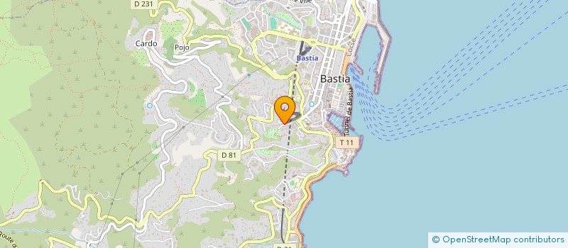 localisation de l'entreprise SUPERZERO à BASTIA