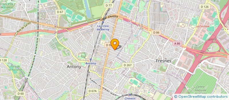 localisation de l'entreprise SUPGEO à ANTONY