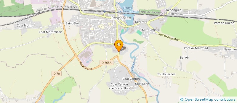 localisation de l'entreprise SUPIA à ROSPORDEN