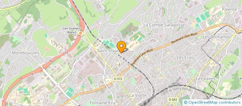 localisation de l'entreprise SUPINVEST à BESANCON