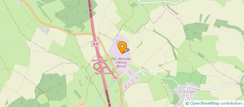 localisation de l'entreprise SUPL TACHY  THAL-DRULINGEN