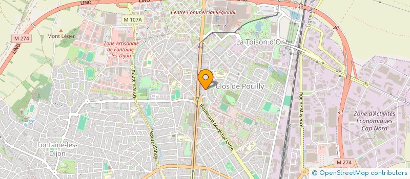 localisation de l'entreprise SUPPL'ACTIV à DIJON