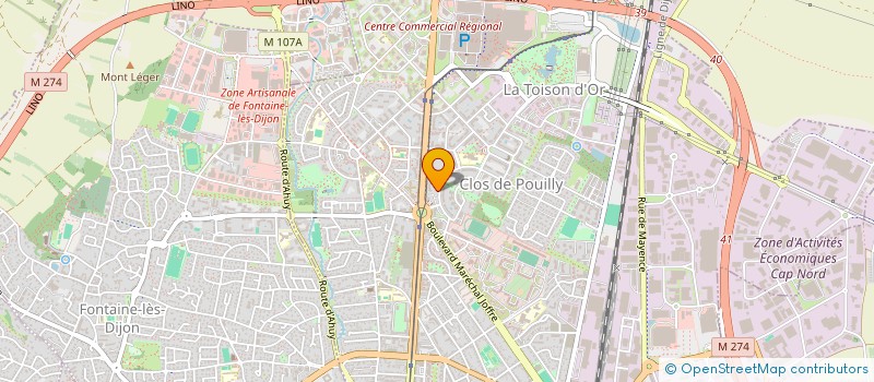 localisation de l'entreprise SUPPL'ACTIV SERVICES à DIJON