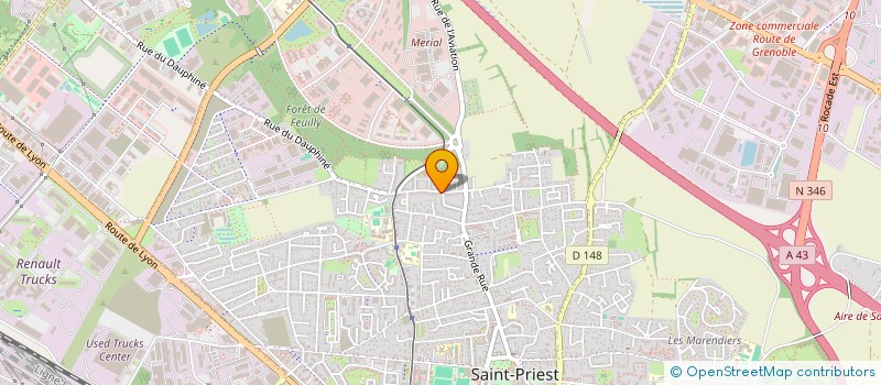 localisation de l'entreprise SUPPLICE ORG  SAINT-PRIEST