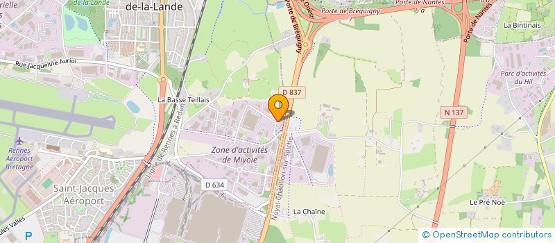 localisation de l'entreprise SUPPLY CHAIN SERVICES à SAINT-JACQUES-DE-LA-LANDE