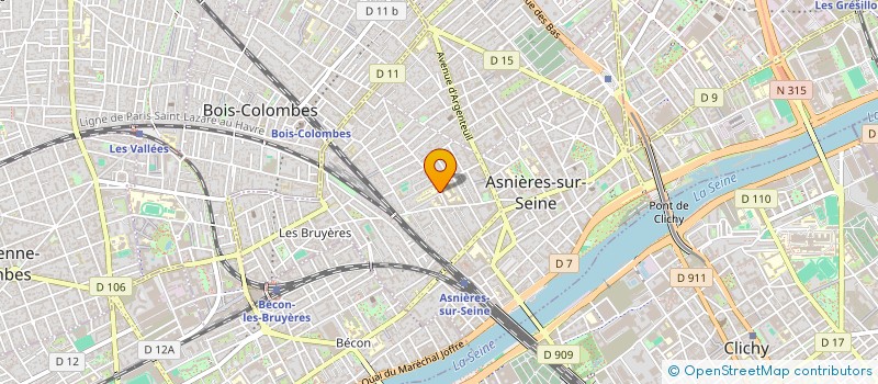 localisation de l'entreprise SUPPORT ETUDES ET TRAVAUX à ASNIERES-SUR-SEINE