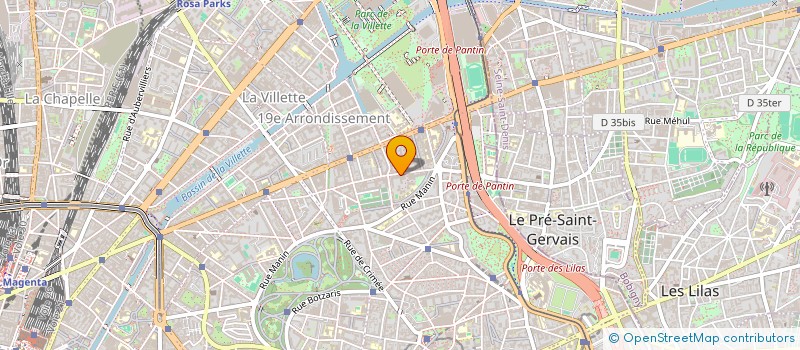 localisation de l'entreprise SUPPORT INTERACTIF COMITE ENTREPRISE  PARIS