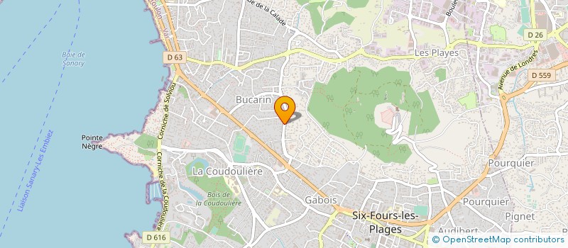 localisation de l'entreprise SUPPORT SURFACE à SIX-FOURS-LES-PLAGES