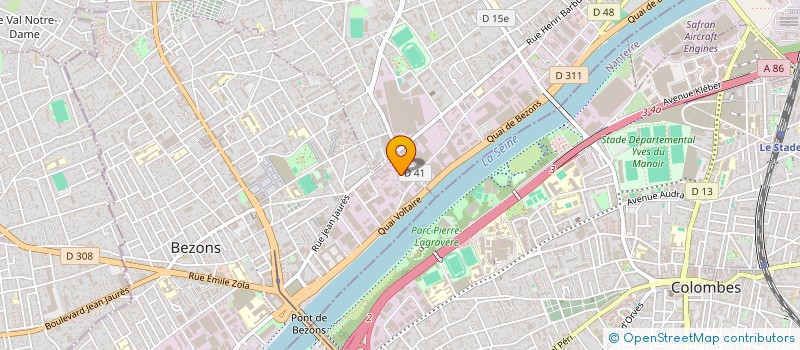localisation de l'entreprise SUPPORT SYSTEME à BEZONS