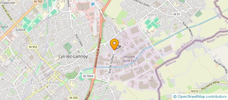 localisation de l'entreprise SUPPORT TERRE à LILLE