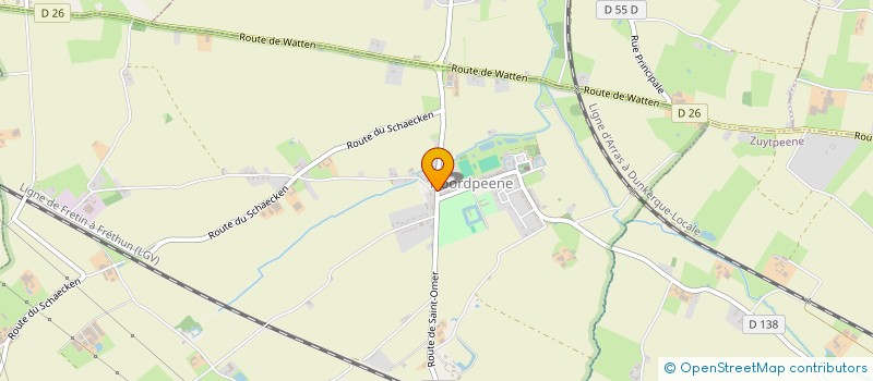 localisation de l'entreprise SUPPORT'TERRES DE FLANDRES  NOORDPEENE