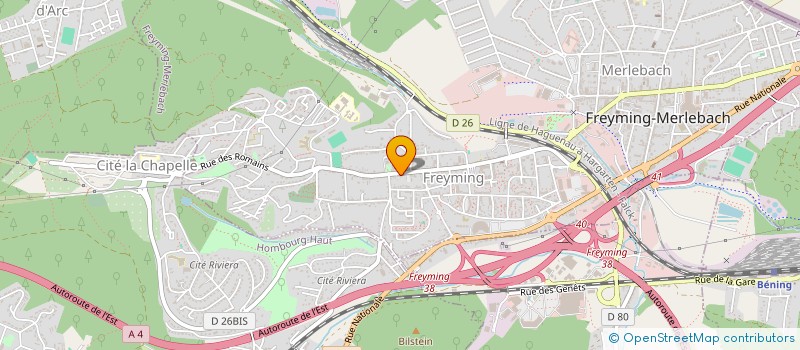 localisation de l'entreprise SUPPORTER CLUB DE L A S F  FREYMING MERLEBACH