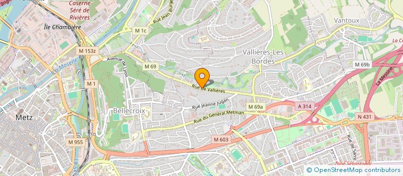 localisation de l'entreprise SUPPORTER-CLUBFANS M'ESSAIM  METZ