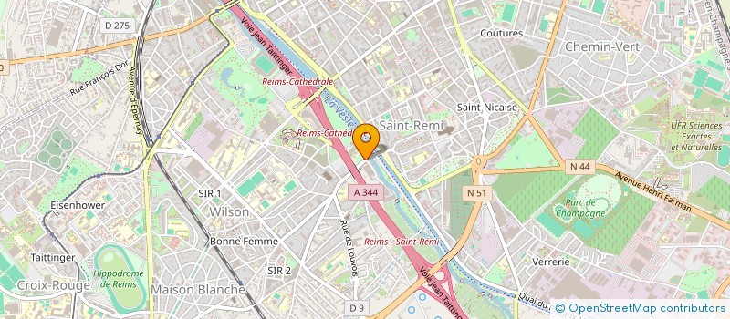 localisation de l'entreprise SUPPORTERS CLUB DES REGATES REMOISES  REIMS