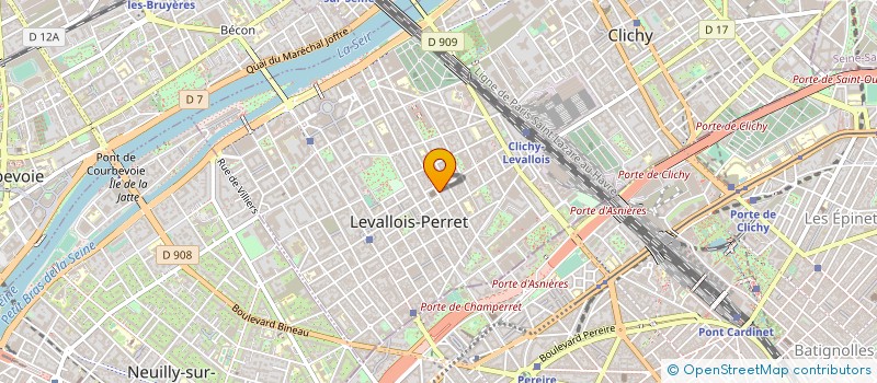 localisation de l'entreprise SUPPORTS ET ESPACES à LEVALLOIS-PERRET