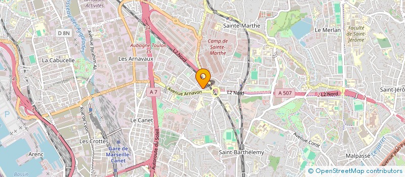 localisation de l'entreprise SUPPRA GESTION à MARSEILLE