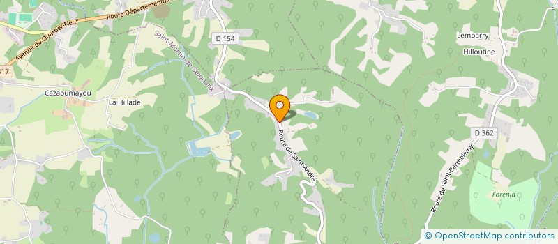 localisation de l'entreprise SUPRA ELEC  SAINT-BARTHELEMY