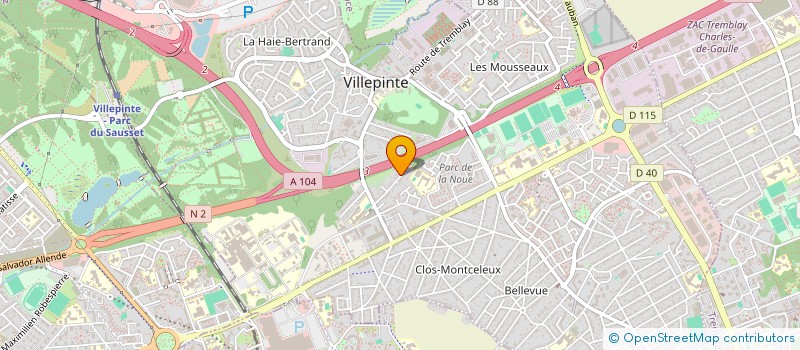 localisation de l'entreprise SUPRA NET à VILLEPINTE