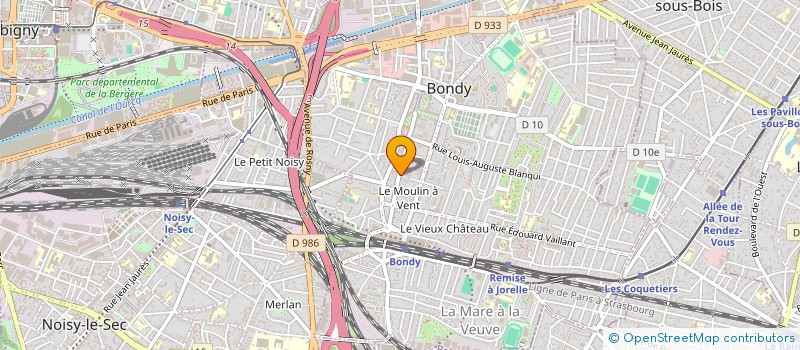 localisation de l'entreprise SUPRA TRANS LOGISTIQUE à BONDY