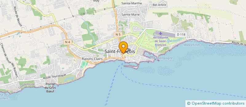 localisation de l'entreprise SUPREM'ELEC  SAINT-FRANCOIS