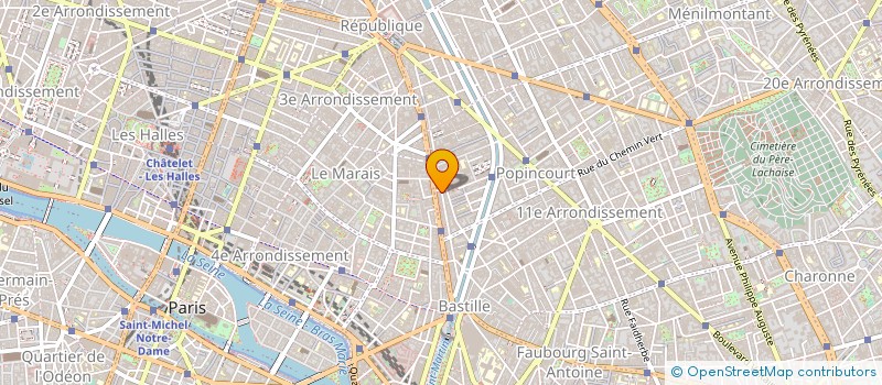 localisation de l'entreprise SUPREME DU MARAIS TRAITEUR à PARIS