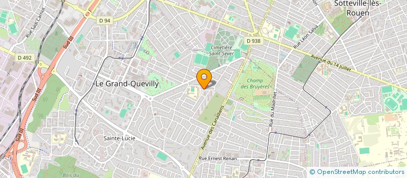 localisation de l'entreprise SUPREME PIZZA  LE GRAND-QUEVILLY