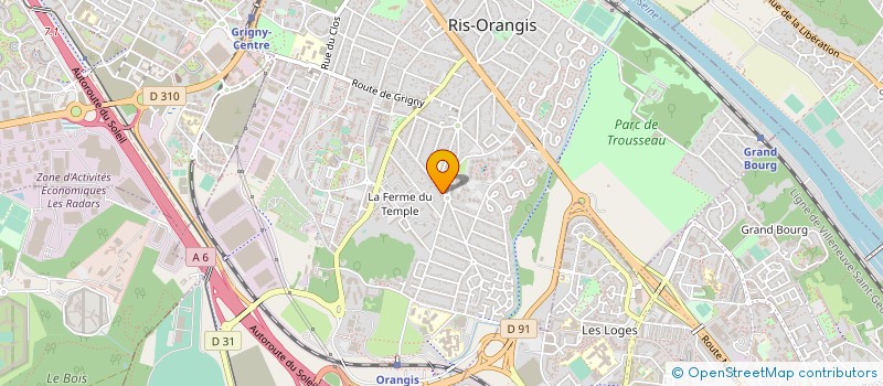 localisation de l'entreprise SUR à RIS-ORANGIS