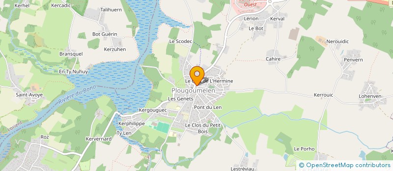 localisation de l'entreprise SUR à PLOUGOUMELEN