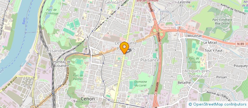 localisation de l'entreprise SUR-BATIR à CENON