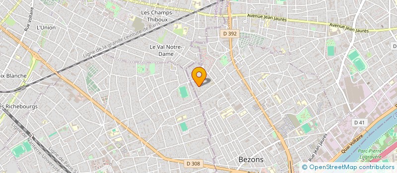 localisation de l'entreprise SUR CONSTRUCTION à BEZONS