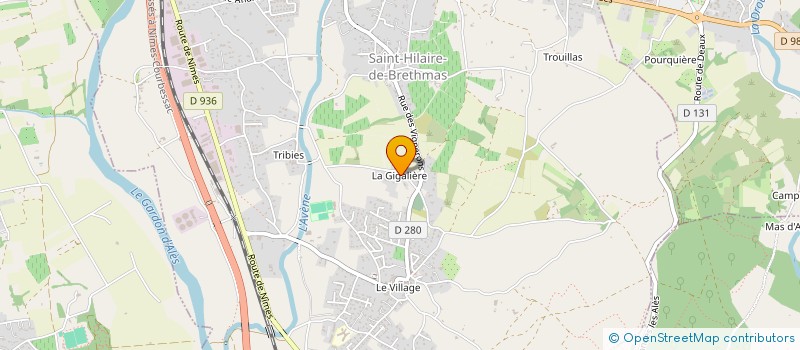 localisation de l'entreprise SUR CONSTRUCTIONS à SAINT-HILAIRE-DE-BRETHMAS