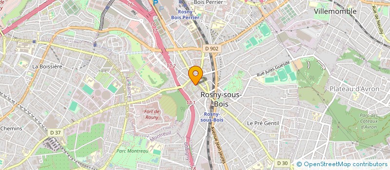 localisation de l'entreprise SUR EN SCENE à ROSNY-SOUS-BOIS