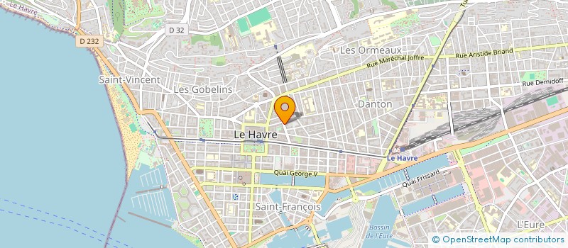 localisation de l'entreprise SUR-HABITAT 76 à LE HAVRE