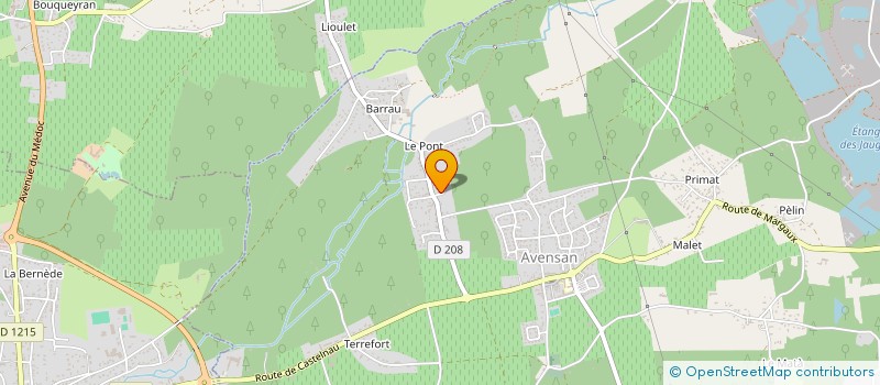 localisation de l'entreprise SUR L'O PISCINE  AVENSAN