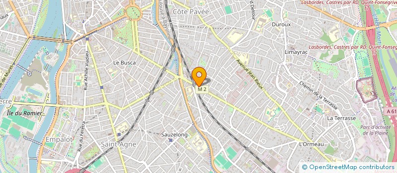 localisation de l'entreprise SUR LA GRAND'ROUTE à TOULOUSE