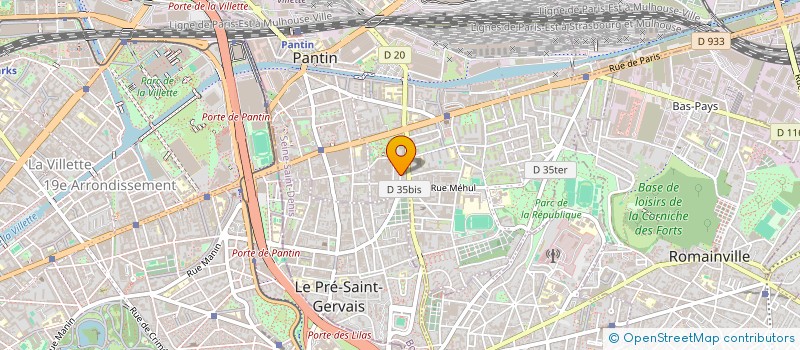 localisation de l'entreprise SUR LA GRANDE ROUE à PANTIN