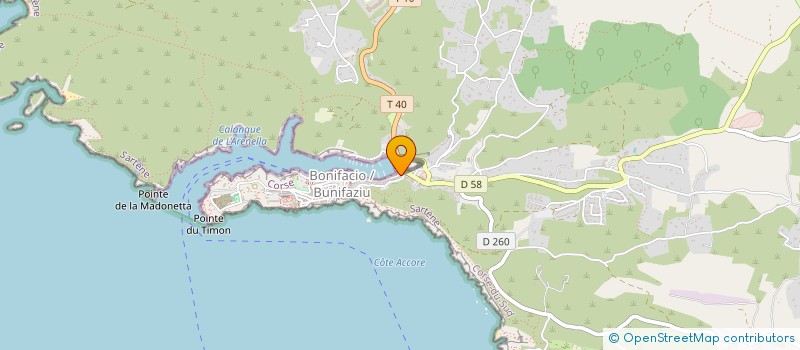 localisation de l'entreprise SUR LA MARINE BONIFACIO à BONIFACIO