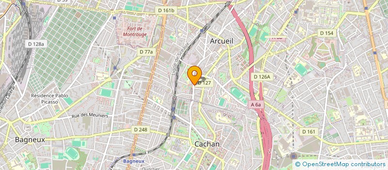 localisation de l'entreprise SUR LA PISTE  ARCUEIL