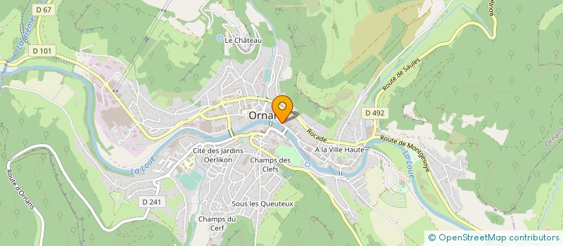 localisation de l'entreprise SUR LA ROUTE DES SAVEURS à ORNANS
