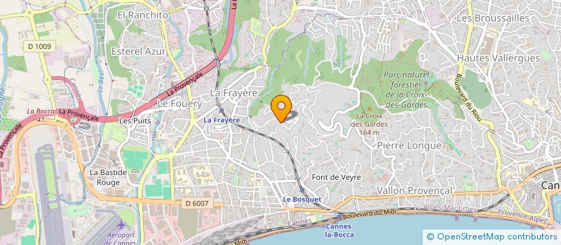 localisation de l'entreprise SUR LA ROUTE DU BAGEL à CANNES