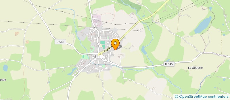 localisation de l'entreprise SUR LA ROUTE DU PONT LINDIN  AHUILLE