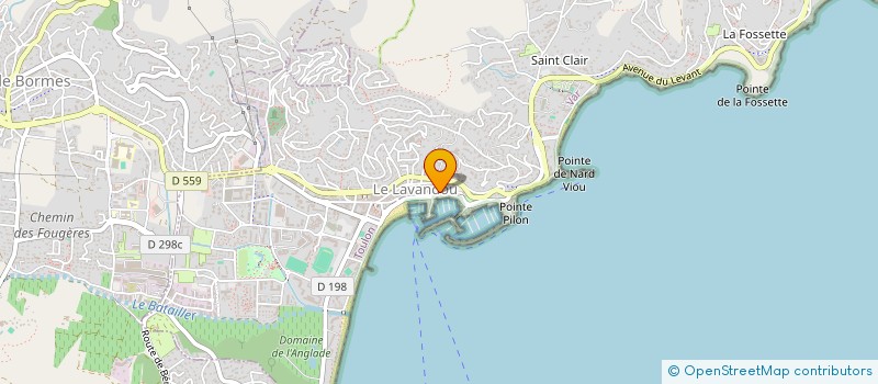 localisation de l'entreprise SUR LA VAGUE à LE LAVANDOU