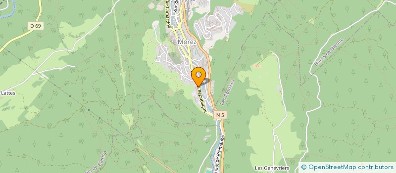 localisation de l'entreprise SUR LE CHATEAU  HAUTS DE BIENNE