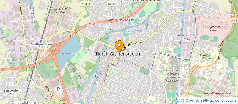localisation de l'entreprise SUR LE CHEMIN  ILLKIRCH-GRAFFENSTADEN