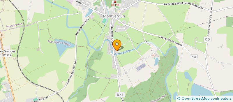 localisation de l'entreprise SUR LE CHEMIN DE ST JACQUES  MONTVERDUN