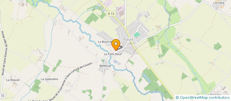 localisation de l'entreprise SUR LE CHEMIN DES PRES VERTS à PAULX